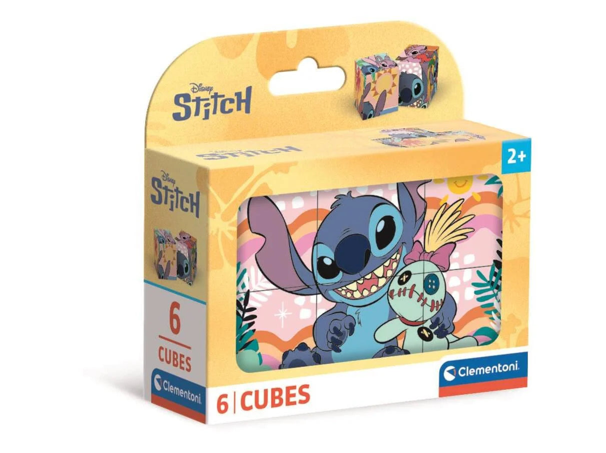Jogo Clementoni puzzle 6 cubos Stitch