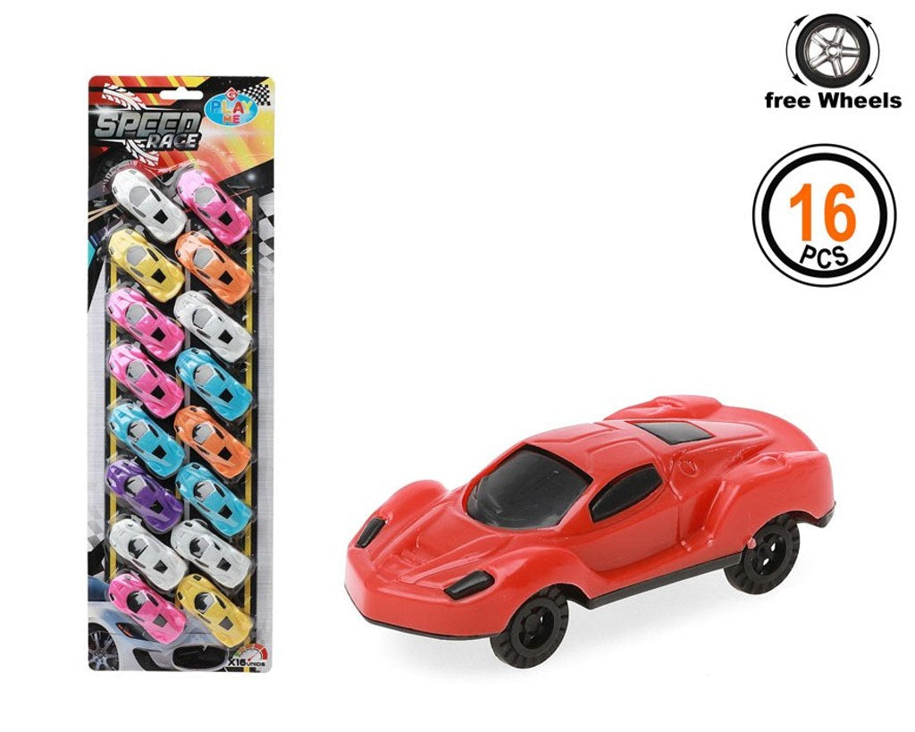 Set de 16 Carros 43,5 x 13,5 x 2 Cm