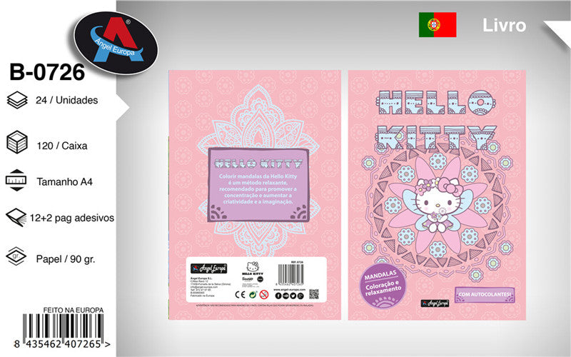 Livro para Colorir Hello Kitty
