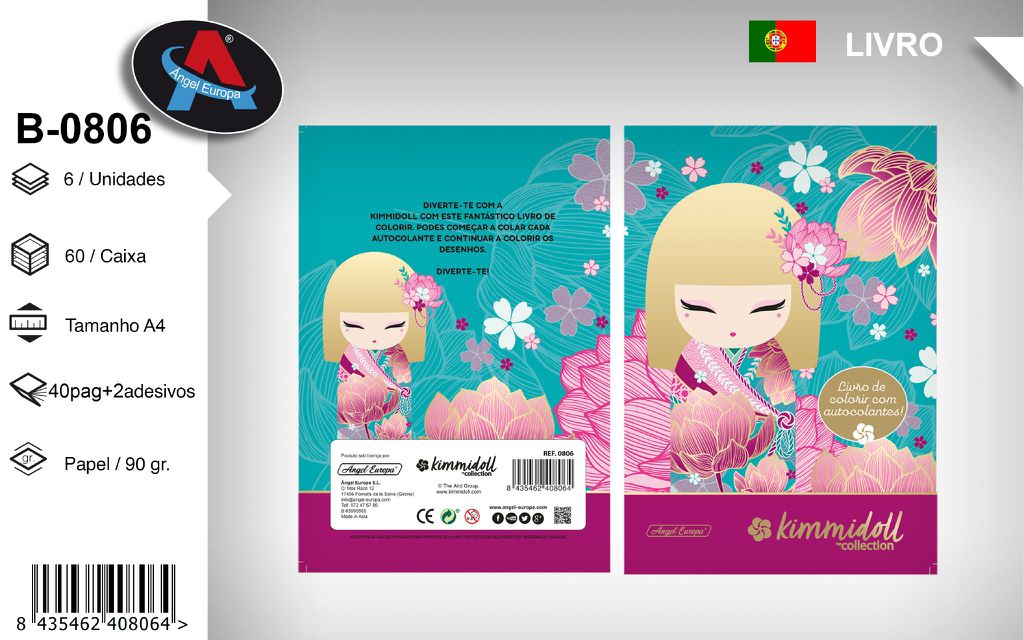 Livro para Colorir Kimmidoll