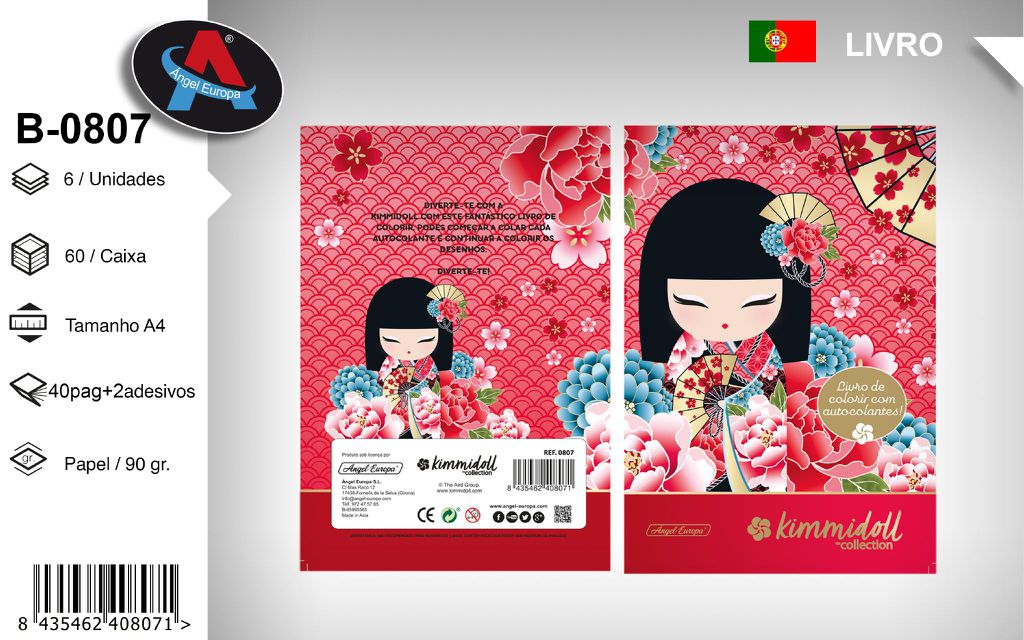 Livro para Colorir Kimmidoll