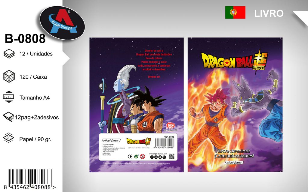 Livro para Colorir Dragonball Super