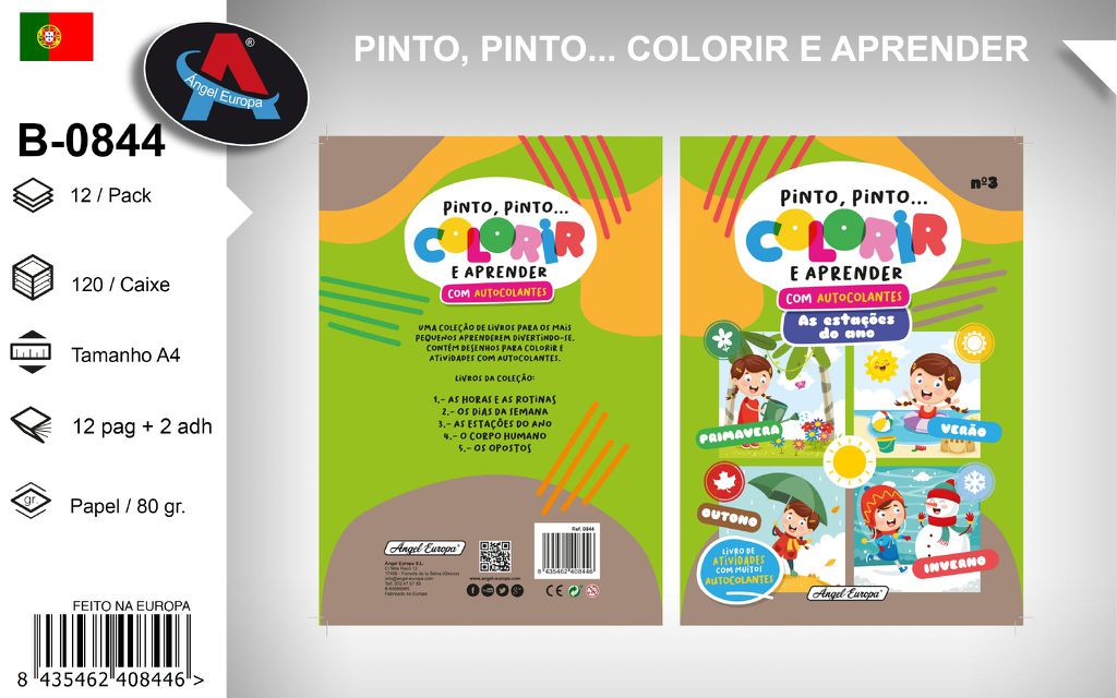 Livro "Unir os Pontos - Aprendo Inglês" As Estações do Ano