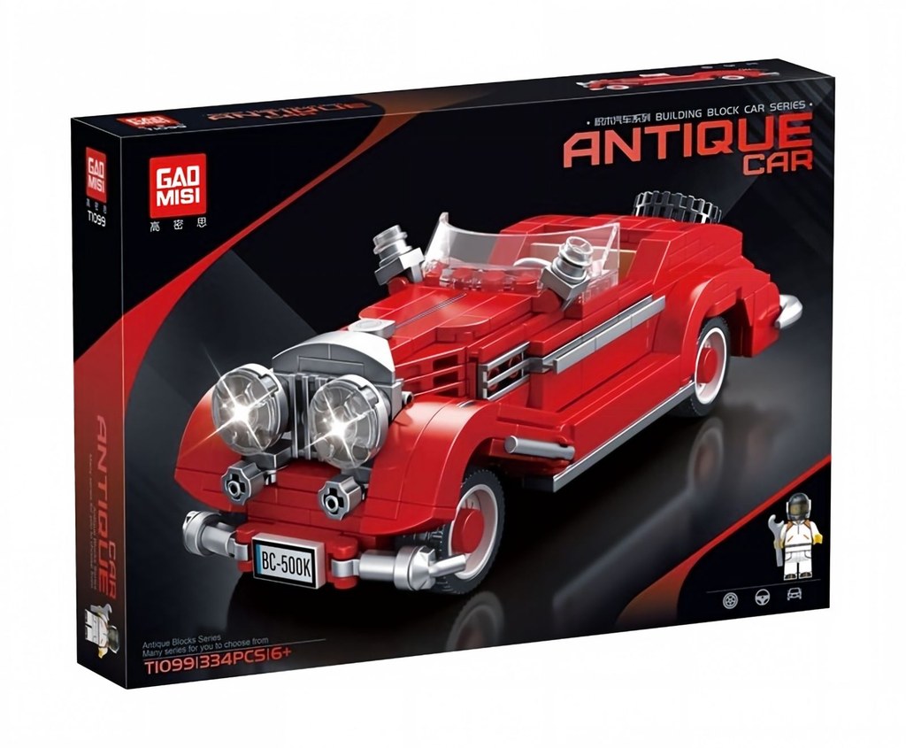 Carro Clássico Descapotável Vermelho T1099
