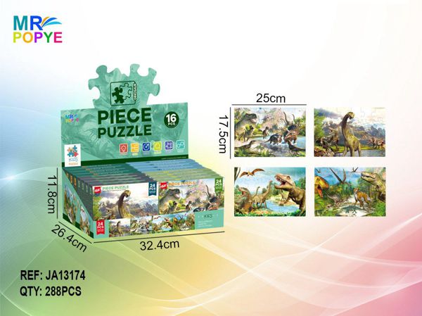 Puzzle Dinossauros 24 peças