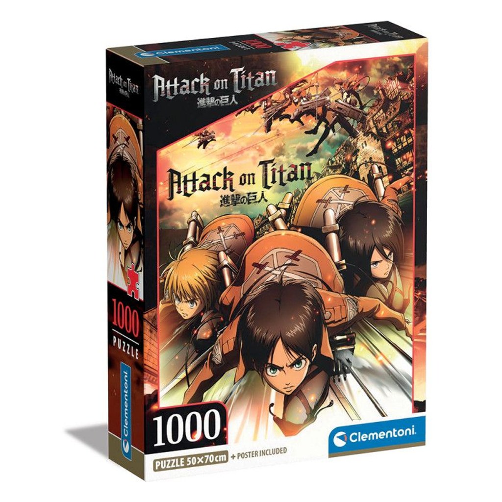 Jogo Clementoni 1000 pçs Attack on Titans