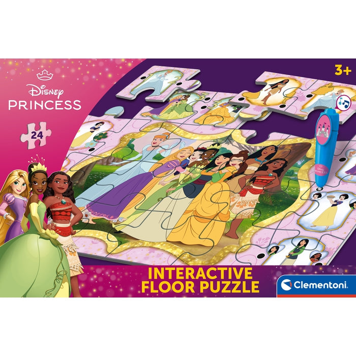 Tapete Puzzle com Jogo Interativo Princesas Disney Clementoni