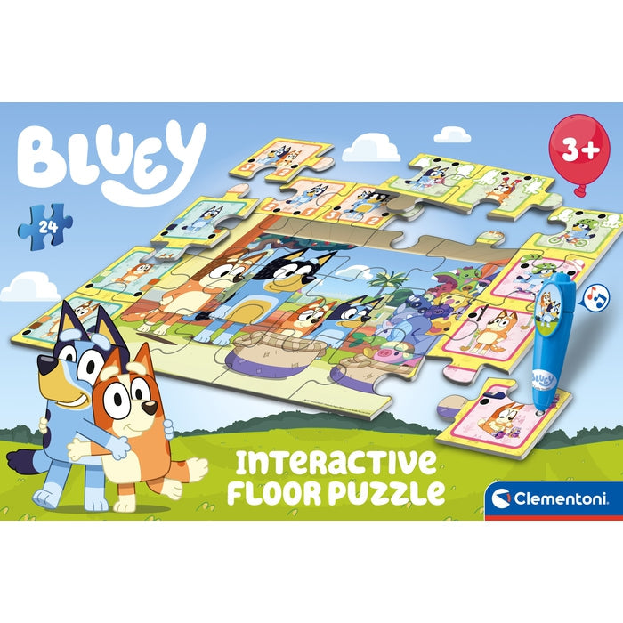 Tapete Puzzle com Jogo Interativo Bluey Clementoni