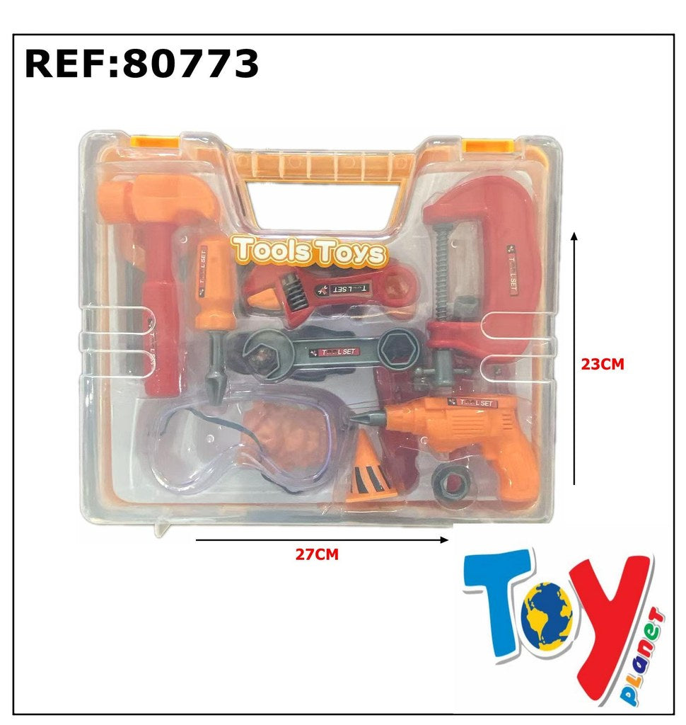 Maleta de Ferramentas de Brincar Tools Toys 27 x 23 Cm
