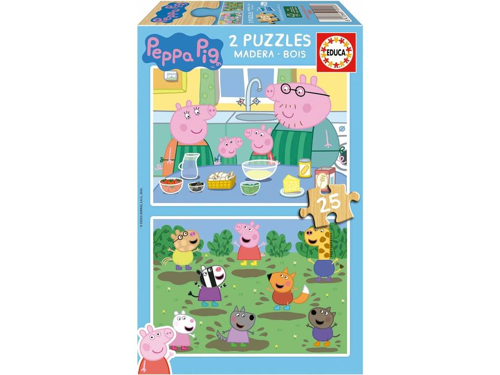 Puzzle Educa Peppa Pig 2x25