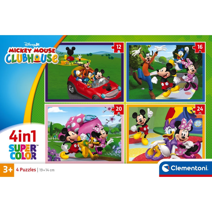 Puzzle Clementoni A Casa do Mickey 4 em 1