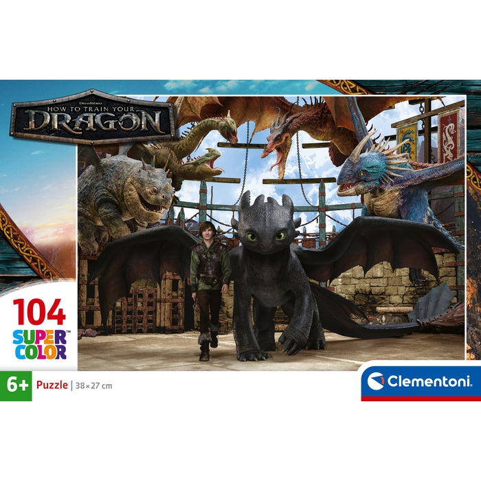 Puzzle Clementoni Como Treinares o Teu Dragão 104 pçs
