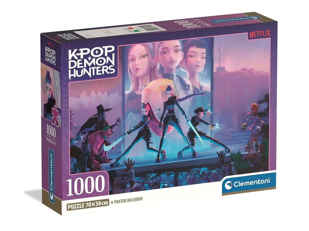 Jogo Clementoni puzzle 1000 pçs KPop Demon Hunters