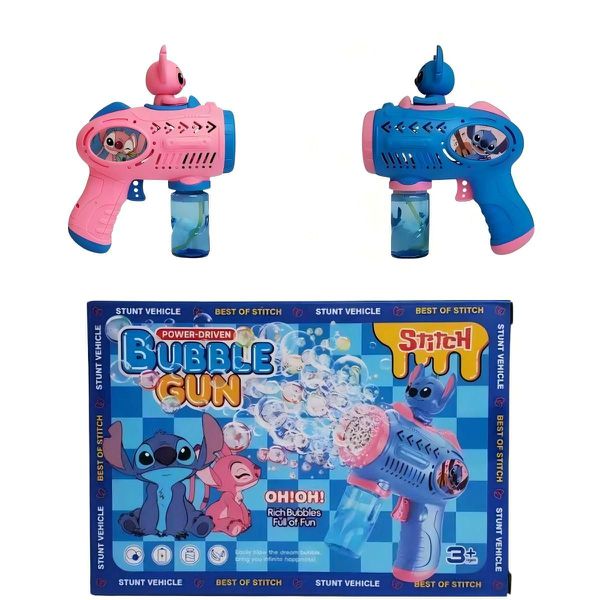 Pistola Automática de Bolhas de Sabão Stitch