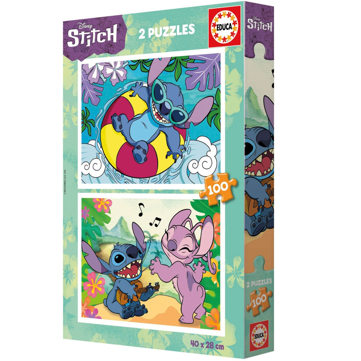 Puzzle Educa Stitch 2x100 pçs