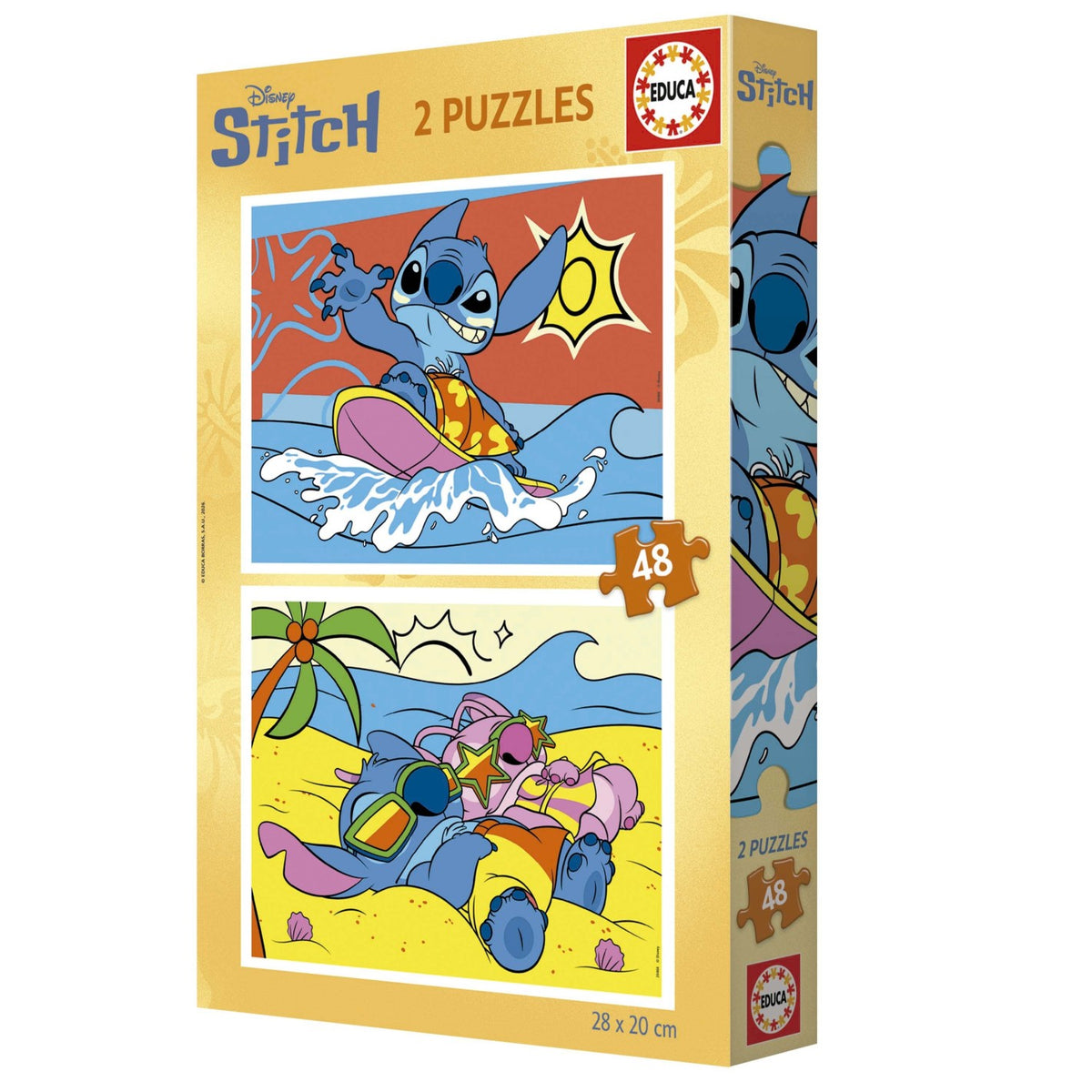 Puzzle Educa Stitch 2x48 pçs