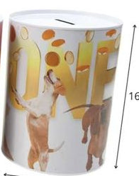 Mealheiro de Metal Animais 12 x 16 cm - Cachorro