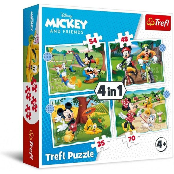 Puzzle Trefl - Mickey 4 em 1