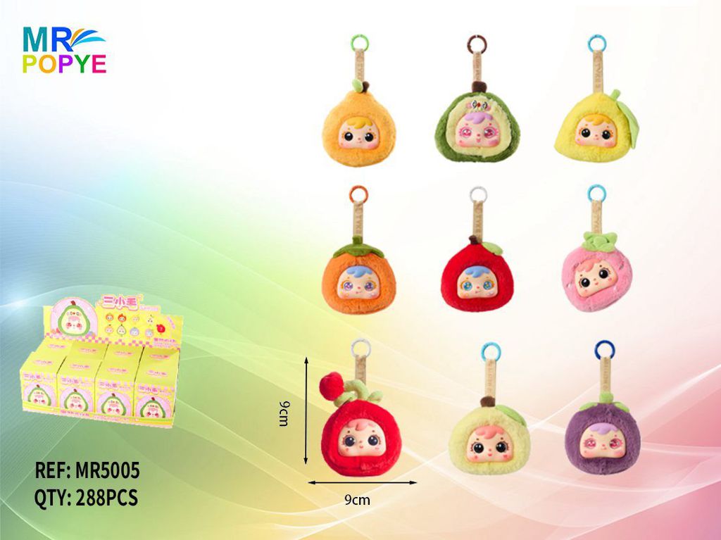 Peluche Porta-Chaves Caixa Surpresa Paixão por Fruta