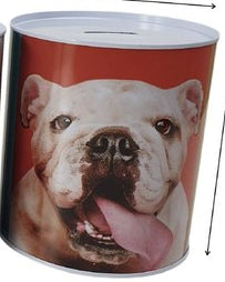 Mealheiro de Metal Animais 13 x 15 cm - Bulldog