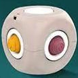 Cubo Giratório Pop It - Bege