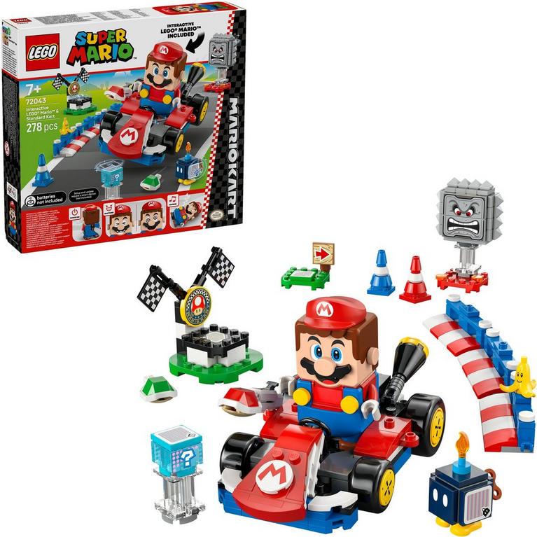LEGO - Super Mario - Mario Kart™: Interactive LEGO® Mario™ & Standard Kart (72043)