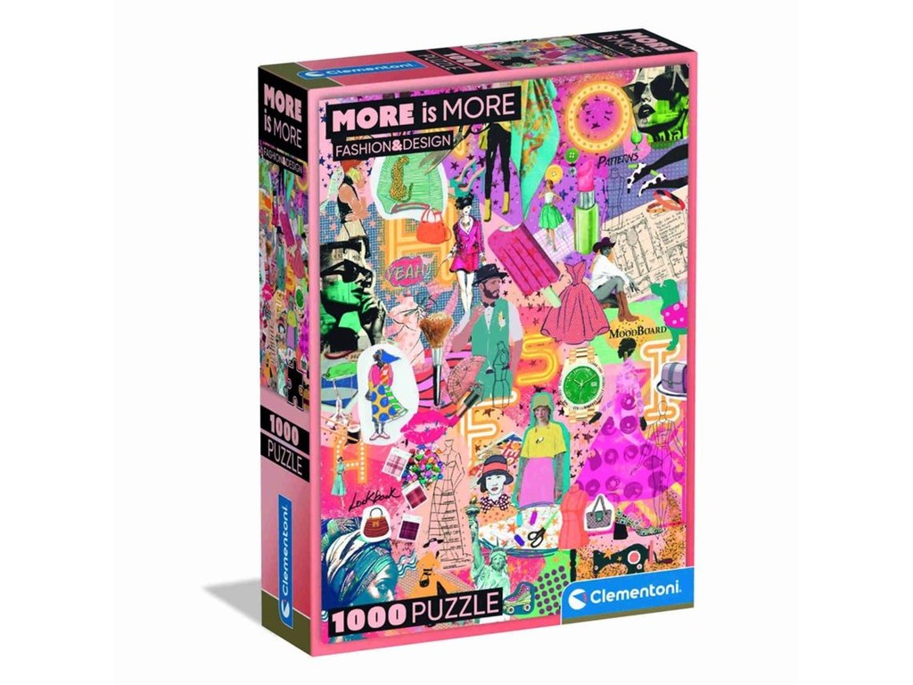 Jogo Clementoni 1000 pçs puzzle More is more fashion & design
