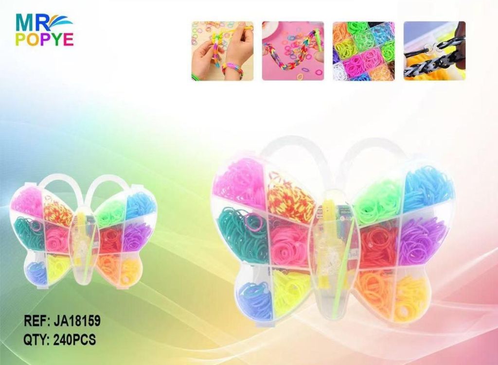 Caixa de Elásticos para Pulseiras Borboleta
