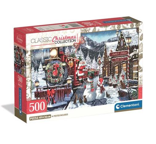 Puzzle Clementoni Christmas Collection Train Station 500 pçs