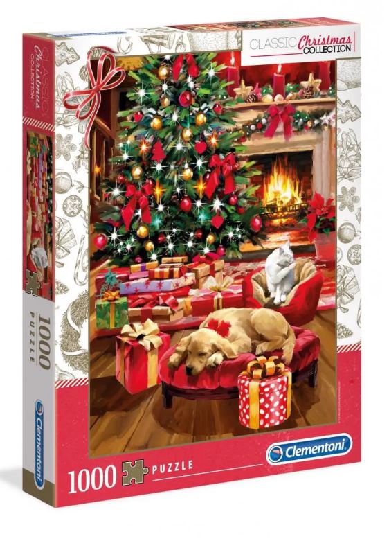 Puzzle Clementoni Christmas Collection Christmas by the Fire 1000 pçs