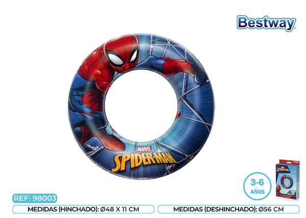 Bóia Infantil Spiderman +3-6 Anos Bestway