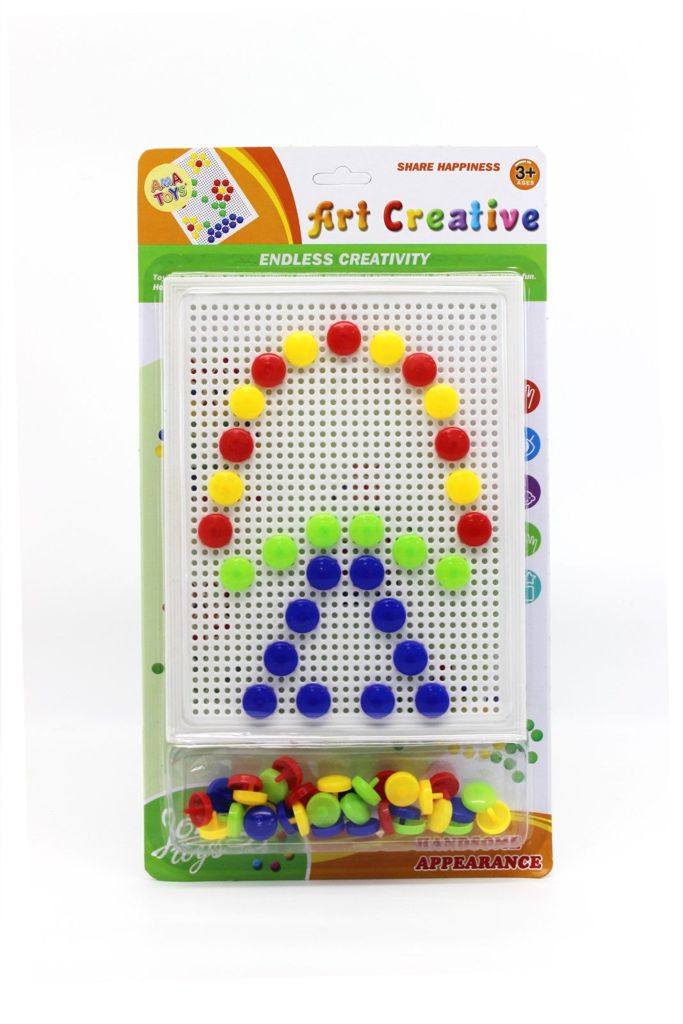 Mosaico Infantil de Pinos Coloridos Art Creative 39 x 22 Cm