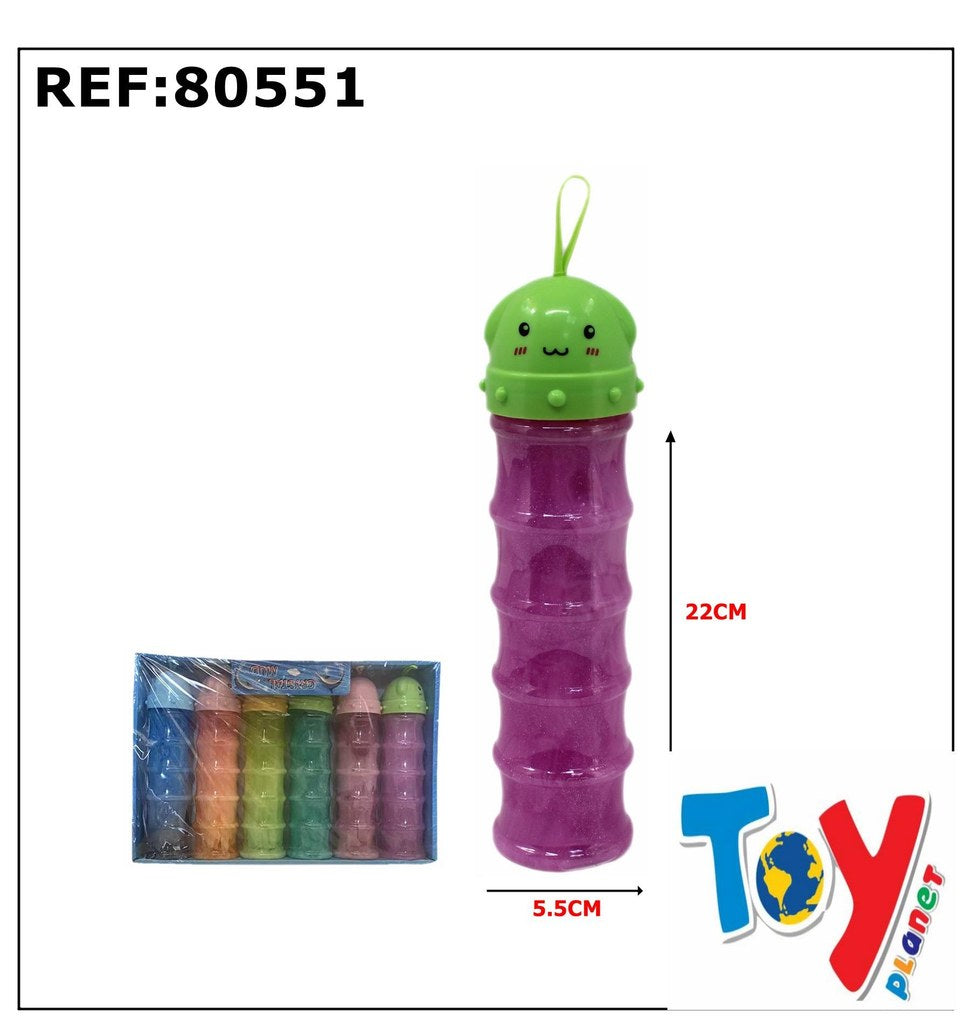 Slime em Tubo com Tampa Carinha 22 Cm