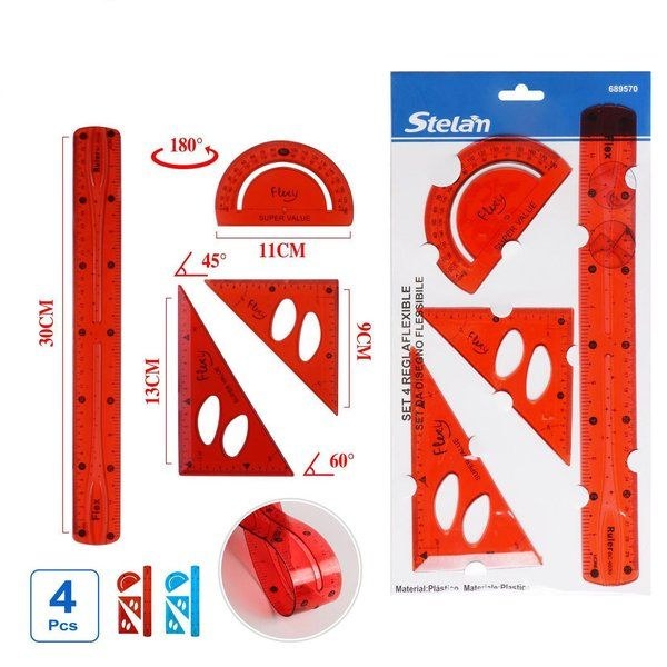 Conjunto de Réguas Flexíveis