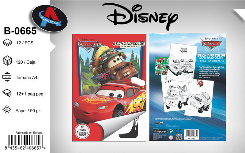 Livro para Colorir Cars