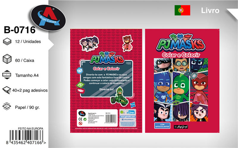 Livro para Colorir Pjmasks