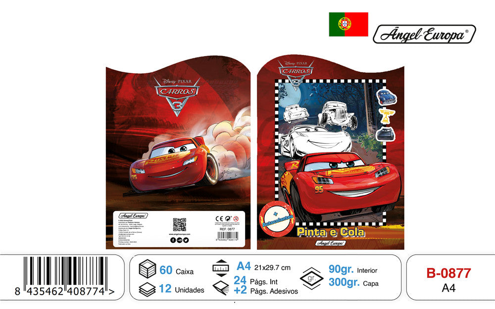 Livro para Colorir Cars