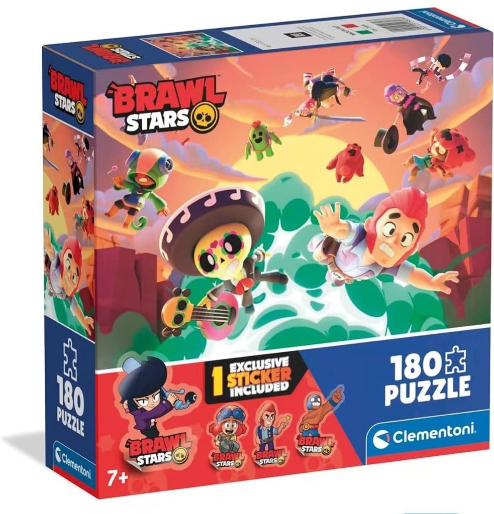 Puzzle Clementoni Square Box Brawl Stars 4 180 pçs