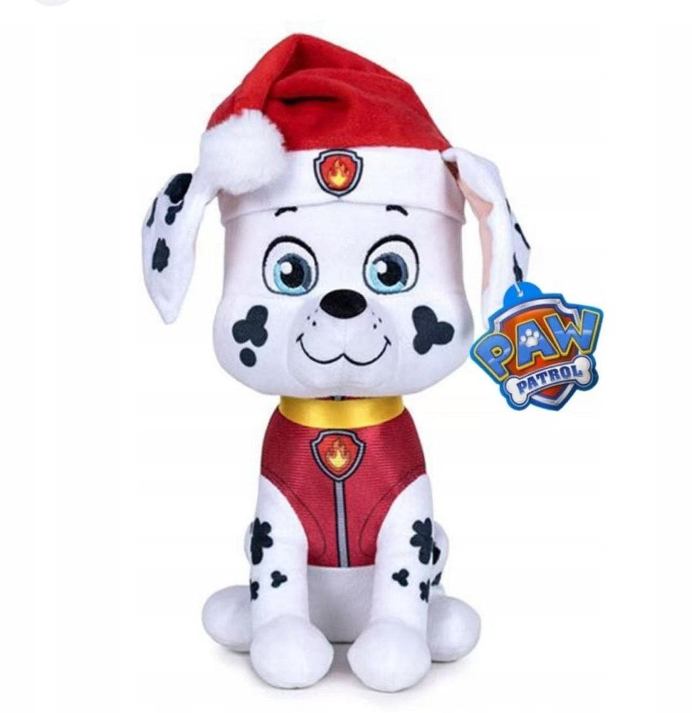 Peluche Marshall de Natal da Patrulha Pata 27 cm