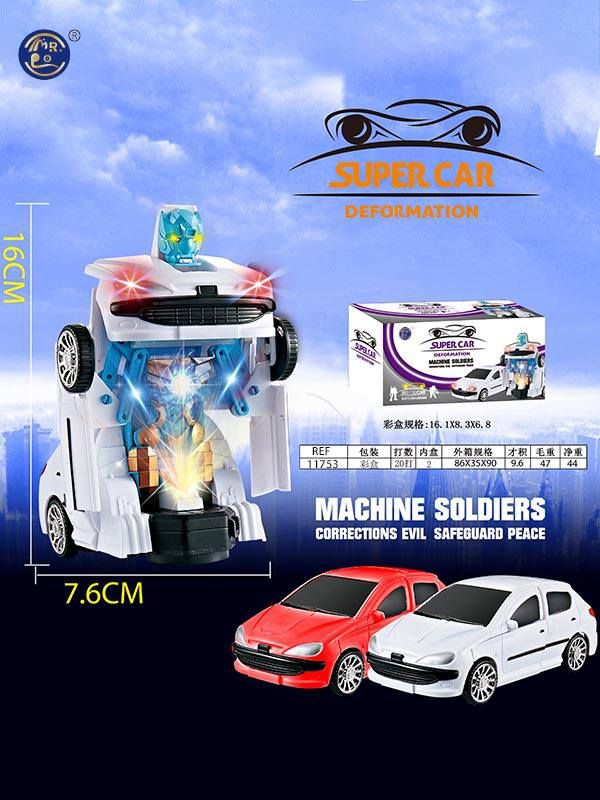 Carro Transformável em Robô com Luz e Som