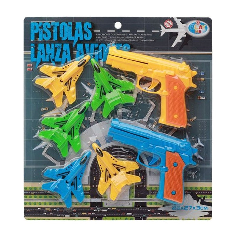 Pistolas Lança-Aviões - Amarela e Azul