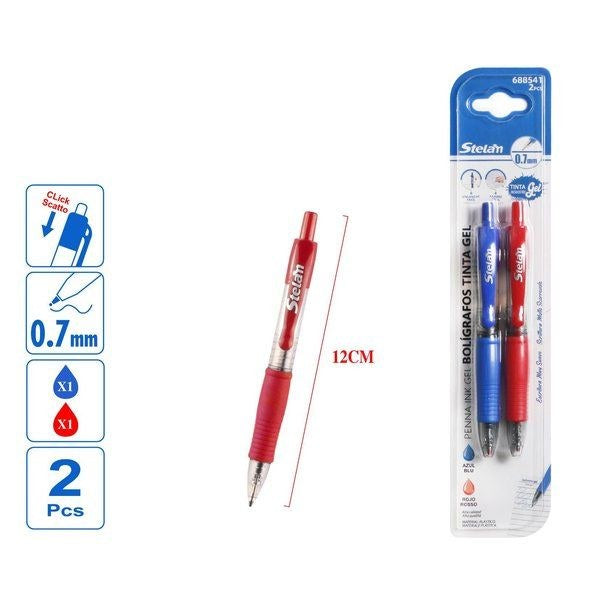 Caneta Esferográfica de Gel 0.7 mm (2 unidades)