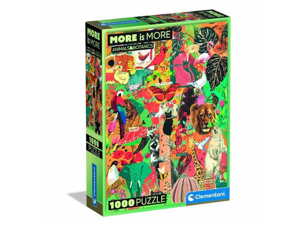 Jogo Clementoni 1000 pçs puzzle More is more animal & botanics