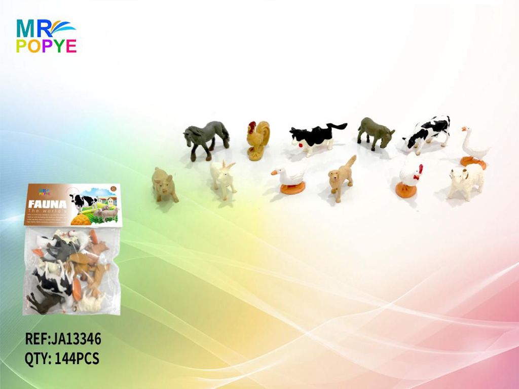 Conjunto de 12 Animais da Quinta