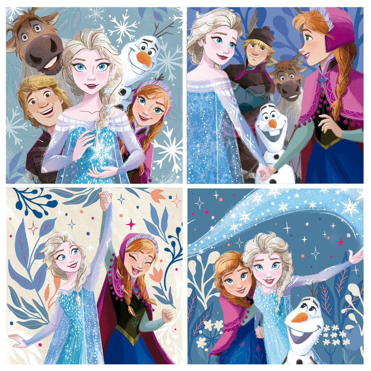 Puzzle Educa Progressivos Frozen 12-16-20-25 pçs