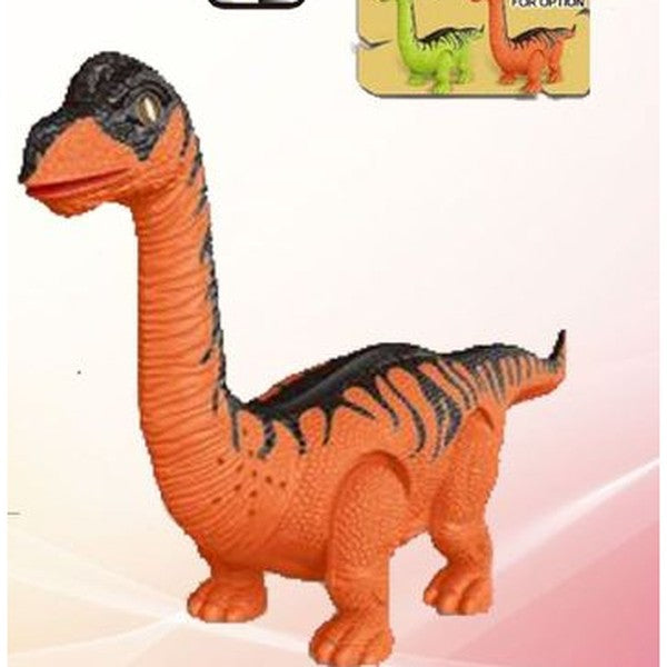 Dinossauro Elétrico com Luz e Som (Modelo 2) - Laranja
