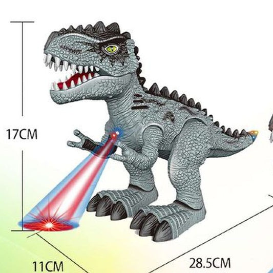 Dinossauro Eletrónico com Luz e Som - Cinzento