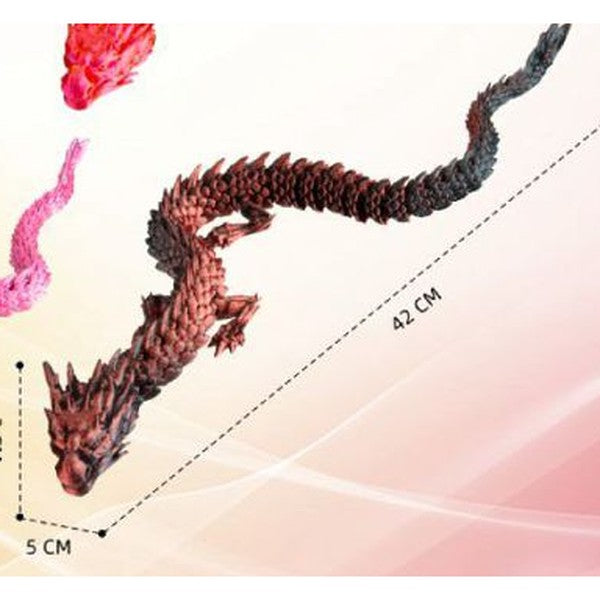Dragão 3D 42 cm - Castanho
