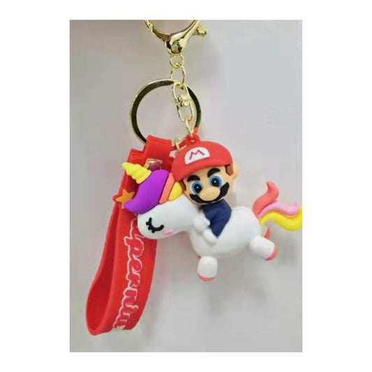 Porta-Chaves Unicórnio com Personagem - c/ Mário