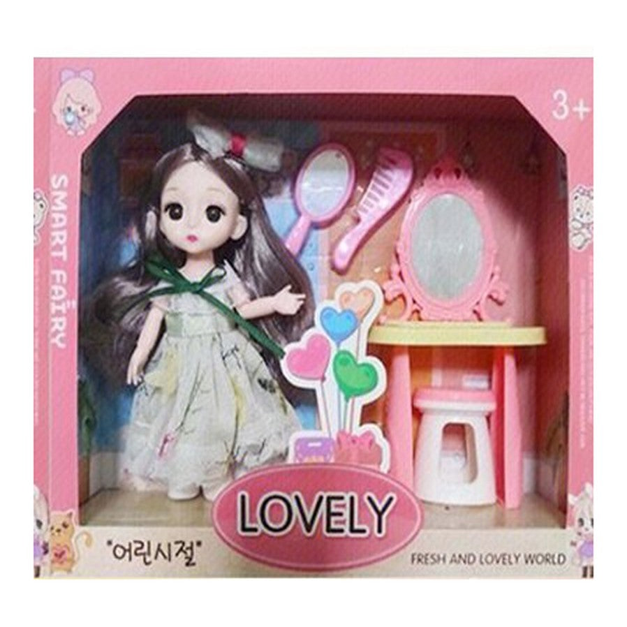 Boneca c/ Acessórios 20 x 25 Cm - Verde